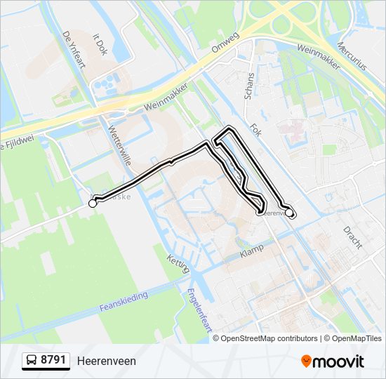 8791 Bus Line Map