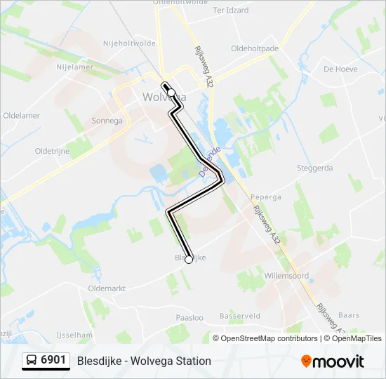 6901 Bus Line Map