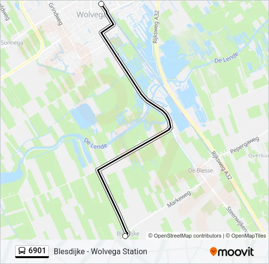 6901 Bus Line Map