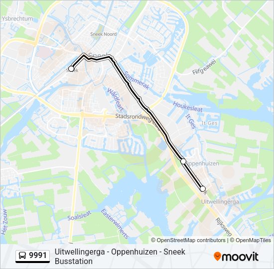9991 Bus Line Map