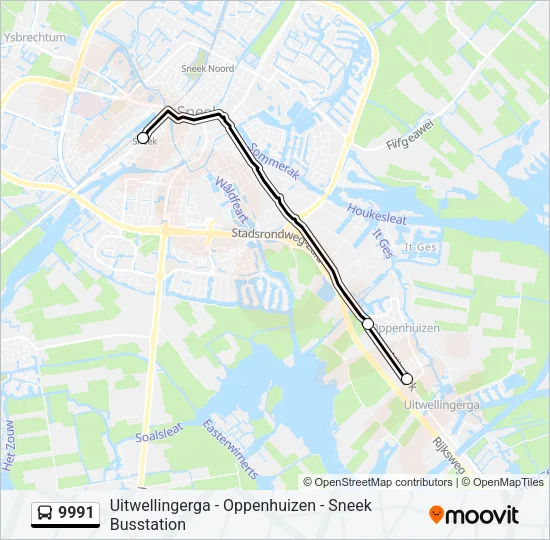 9991 Bus Line Map