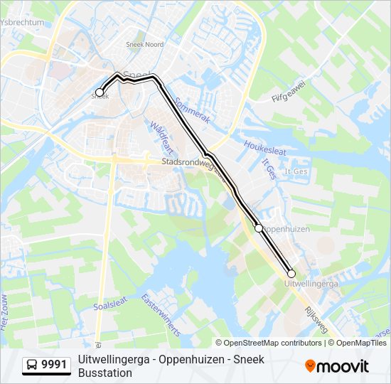 9991 Bus Line Map