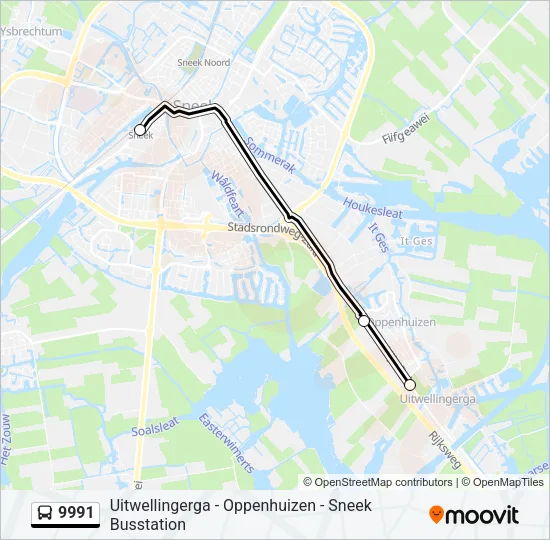 9991 Bus Line Map