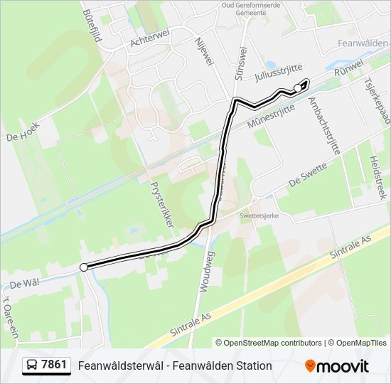 7861 Bus Line Map