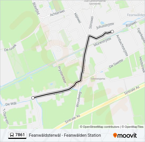 7861 Bus Line Map