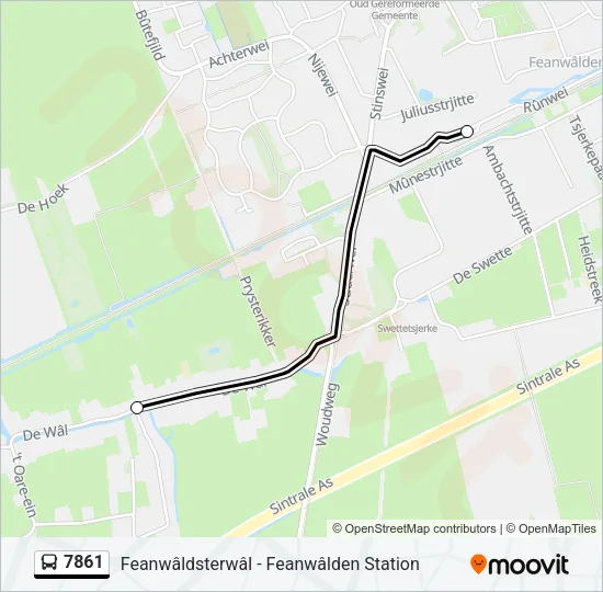 7861 Bus Line Map
