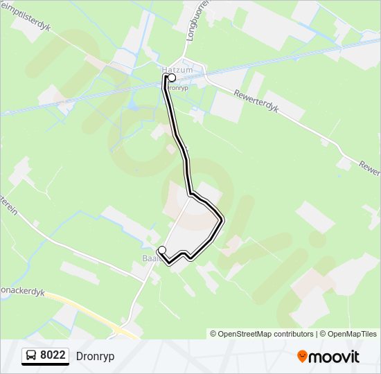 8022 Bus Line Map