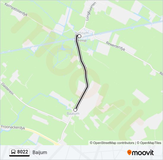 8022 Bus Line Map
