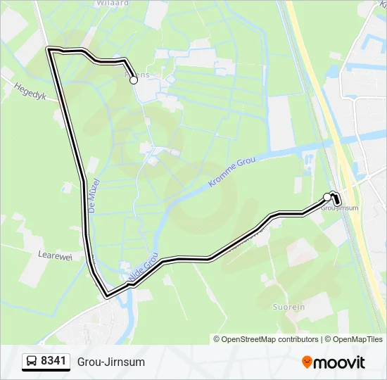 8341 Bus Line Map