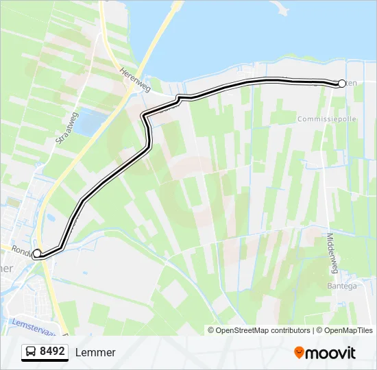8492 Bus Line Map