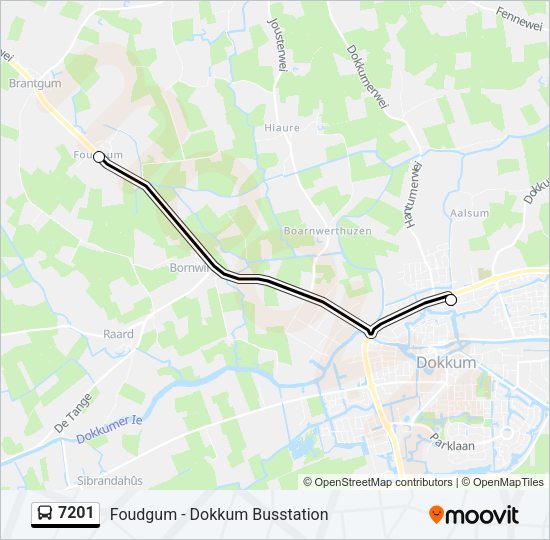 7201 Bus Line Map