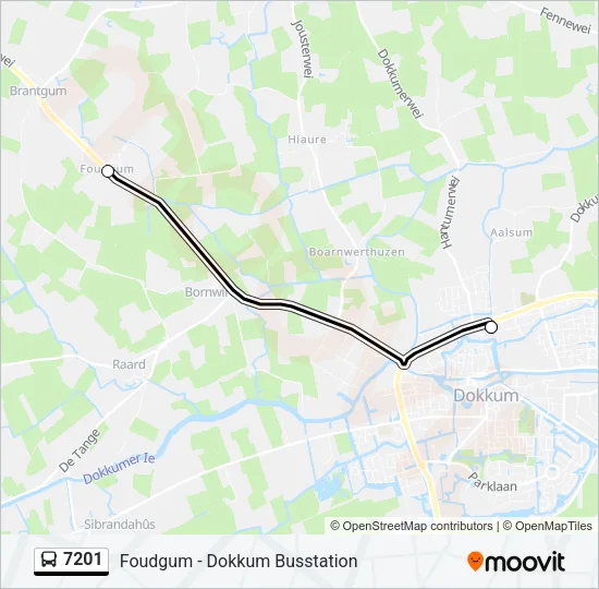 7201 Bus Line Map