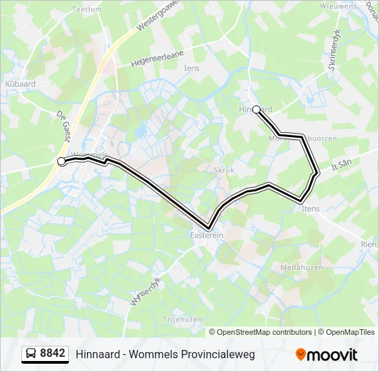 8842 Bus Line Map