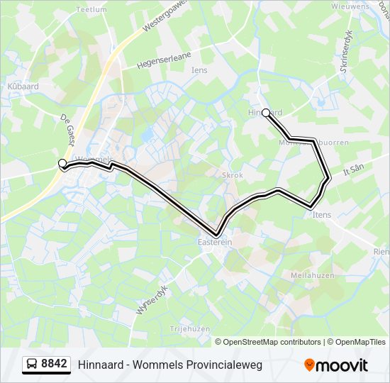 8842 Bus Line Map