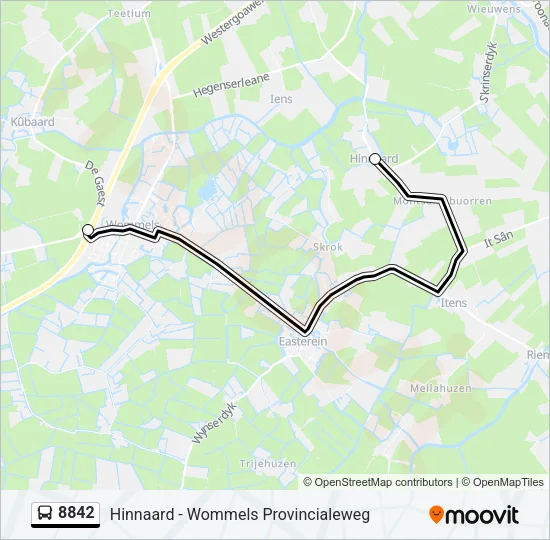 8842 Bus Line Map