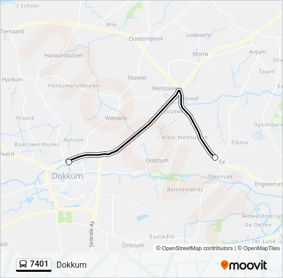 7401 Bus Line Map