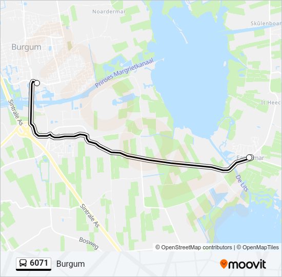 6071 Bus Line Map