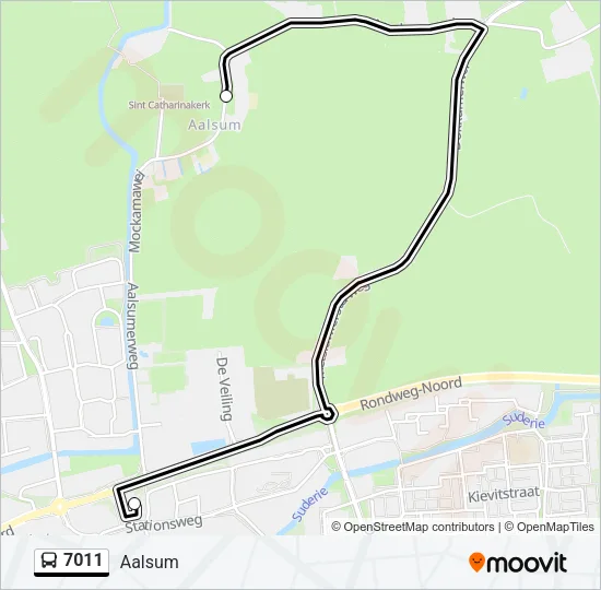 7011 Bus Line Map