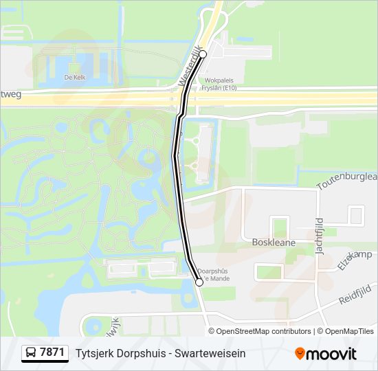7871 Bus Line Map