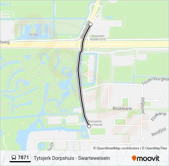 7871 Bus Line Map