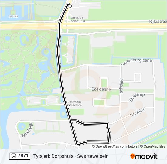 7871 Bus Line Map