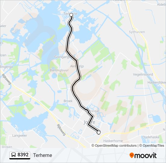 8392 Bus Line Map