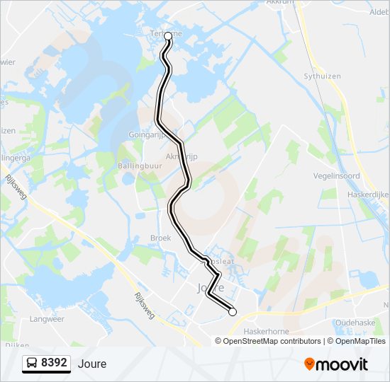 8392 Bus Line Map