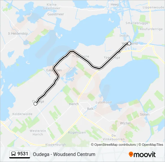 9531 Bus Line Map
