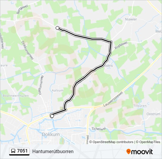 7051 Bus Line Map
