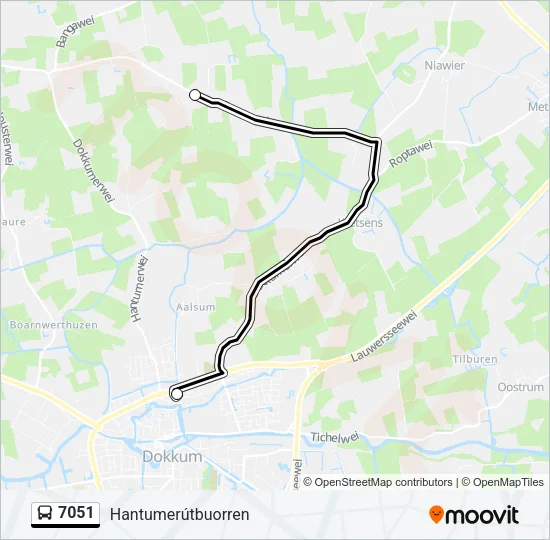 7051 Bus Line Map