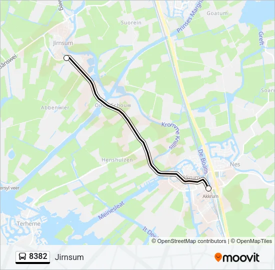 8382 Bus Line Map