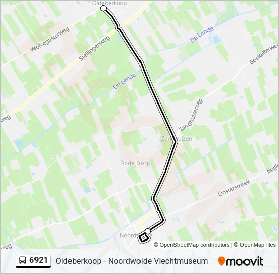 6921 Bus Line Map