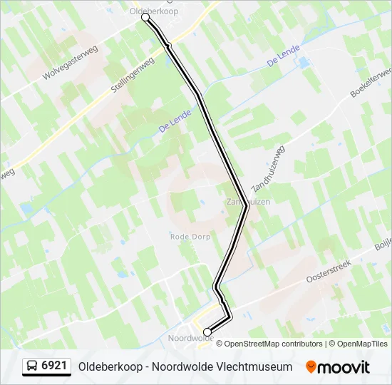6921 Bus Line Map