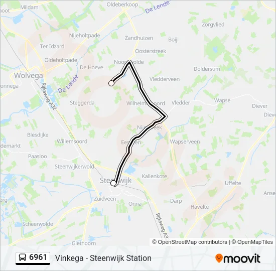 6961 Bus Line Map