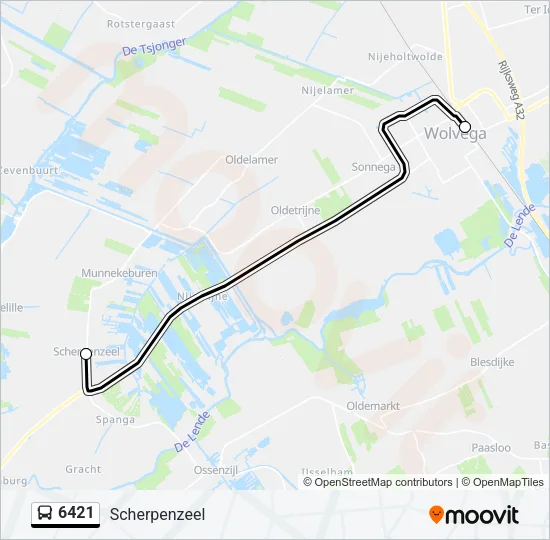 6421 Bus Line Map