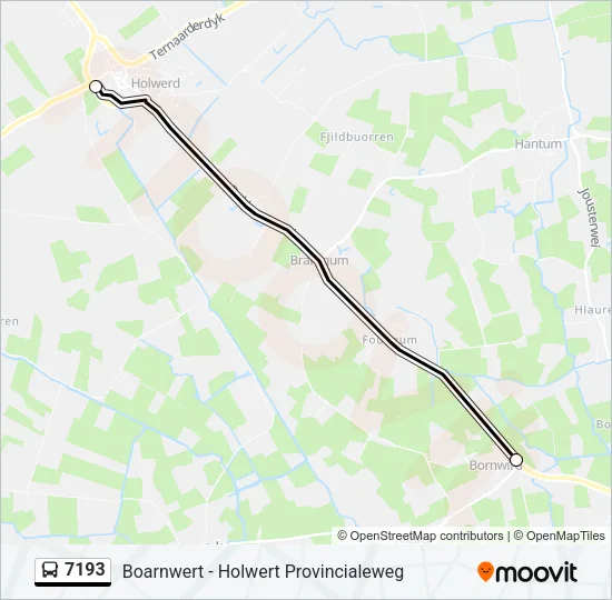 7193 Bus Line Map