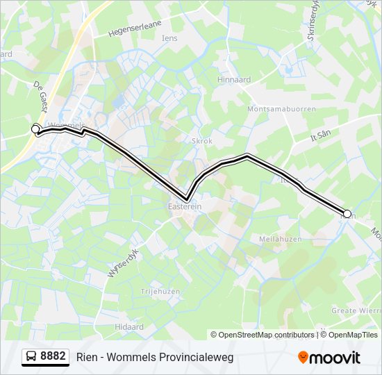8882 Bus Line Map