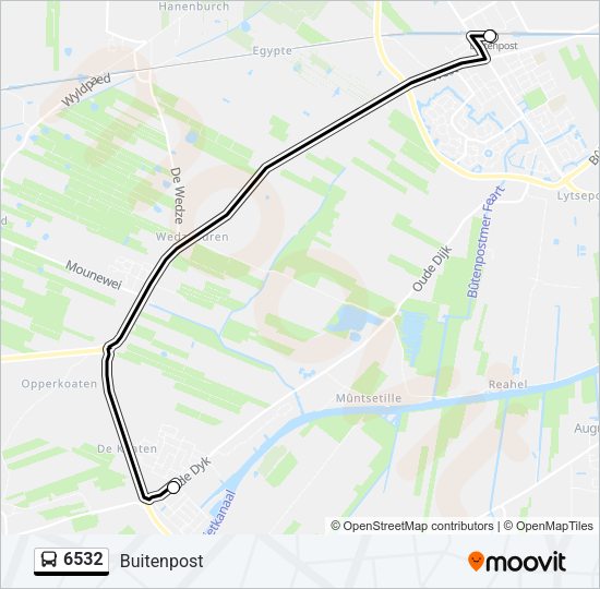 6532 Bus Line Map