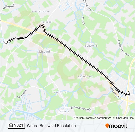 9321 Bus Line Map