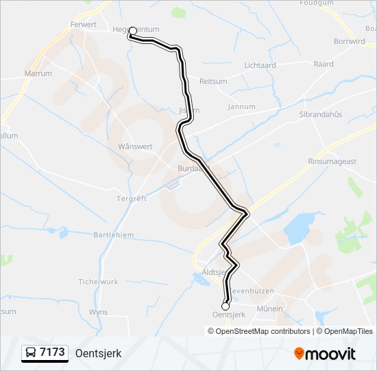 7173 Bus Line Map