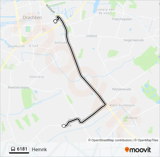 6181 Bus Line Map