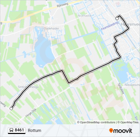 8461 Bus Line Map