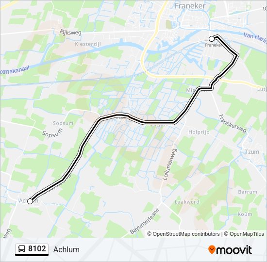 8102 Bus Line Map