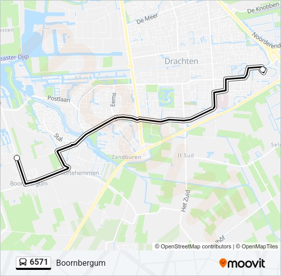 6571 Bus Line Map