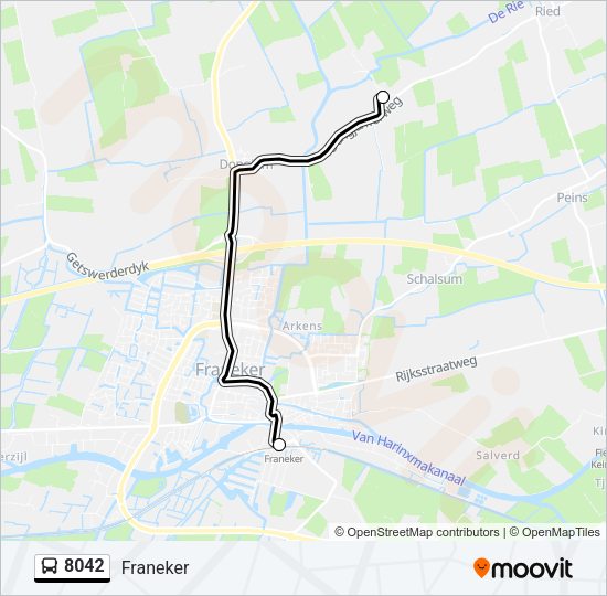 8042 Bus Line Map