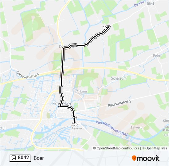 8042 Bus Line Map