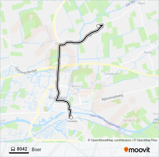 8042 Bus Line Map