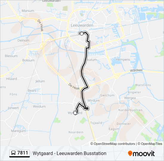 7811 Bus Line Map