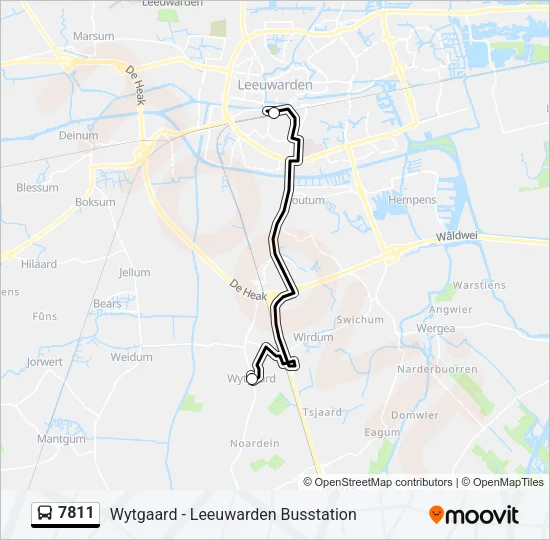 7811 Bus Line Map