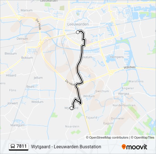 7811 Bus Line Map